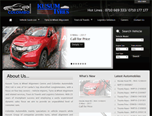 Tablet Screenshot of colomboautomobile.com